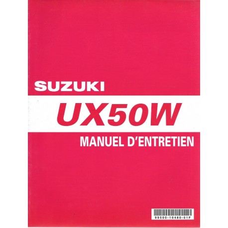 SUZUKI UX 50  WX  (manuel atelier 01 / 1999)