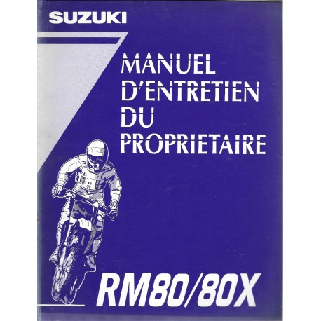SUZUKI RM 80 / 80 X  modèle 1996  (05 / 1995)
