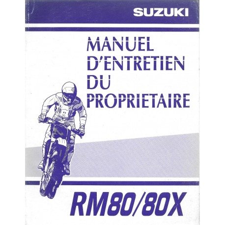 SUZUKI RM 80 / 80 X  modèle 2001  (06 / 2000)
