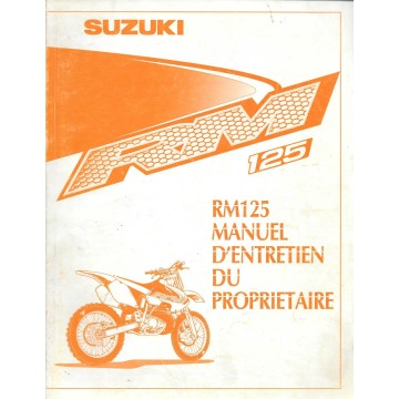 Manuel atelier SUZUKI RM 125 2000  (06 / 1999) 
