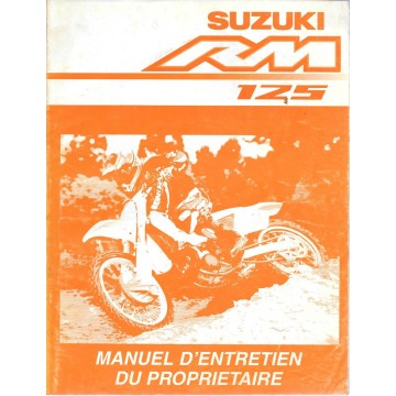 Manuel atelier SUZUKI RM 125 2001  (07 / 2000) 