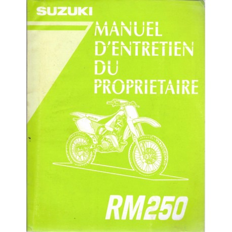 SUZUKI RM 250 T modèle 1996  (10 / 19895)