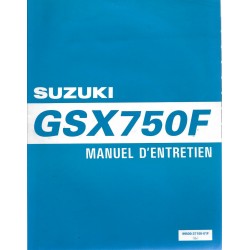 Manuel atelier SUZUKI GSX 750 FW modèle 1998