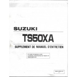 SUZUKI TS 50 XAM  (manuel atelier 04 / 1991) 