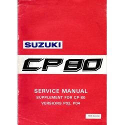 SUZUKI CP 80 (additif manuel atelier 10 / 1985) en anglais