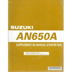 Manuel atelier additif SUZUKI AN 650 AK4  (12 / 2003) 