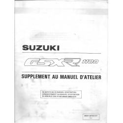 Manuel atelier additif SUZUKI GSX-R 1100 K 1989 (02 / 89) 