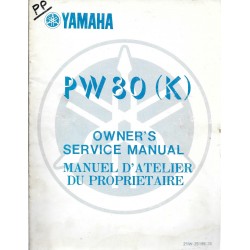 Manuel atelier YAMAHA PW 80 (K) Type 21W  1983