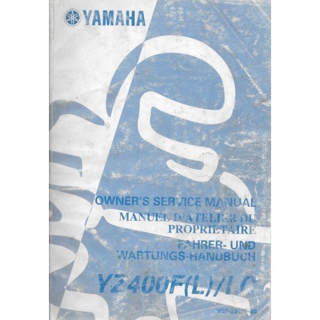 YAMAHA YZ 400 F (L)  / LC de 1999 type 5GB