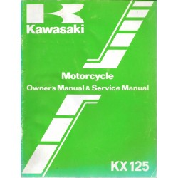 Manuel atelier KAWASAKI KX 125-B2 de 1983  (09 /82)