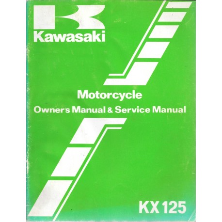 Manuel atelier KAWASAKI KX 125-B2 de 1983  (09 /82)