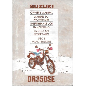 Manuel utilisateur SUZUKI DR 350 SE de 1994  (11 / 1993) 