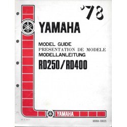YAMAHA RD 250 / RD 400 Modèle 1978