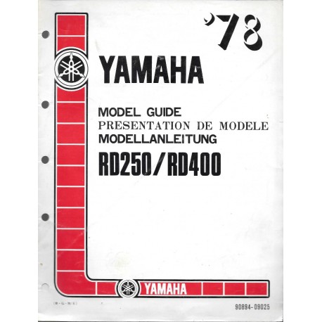 YAMAHA RD 250 / RD 400 Modèle 1978