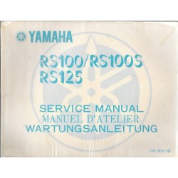YAMAHA RS 100 / RS 100  S et RS 125  Modèle 1977
