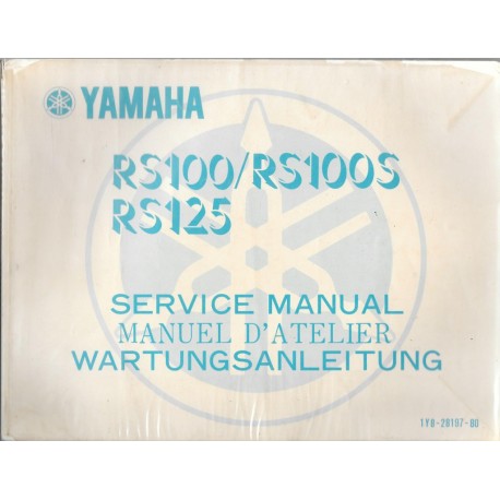 YAMAHA RS 100 / RS 100  S et RS 125  Modèle 1977