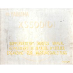 Additif manuel atelier YAMAHA XS 500 (D) 1977 (02 / 1977)