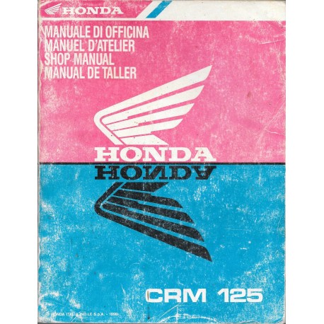 HONDA CRM 125 de 1990 (manuel atelier mars 1990)