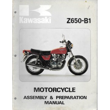 Manuel assemblage KAWASAKI Z 650-B1  (07 /1976)