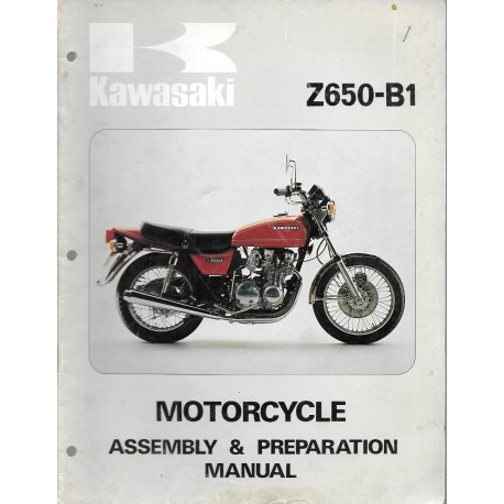 Manuel assemblage KAWASAKI Z 650-B1  (07 /1976)
