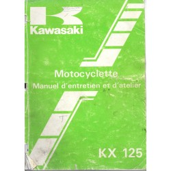 Manuel atelier KAWASAKI KX 125-D1 de 1985  (10 /84)