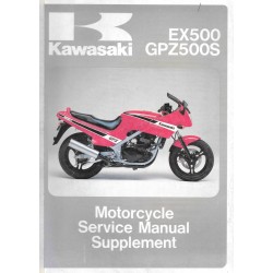Manuel atelier KAWASAKI EX 400 - GPZ  500 S  (1987)