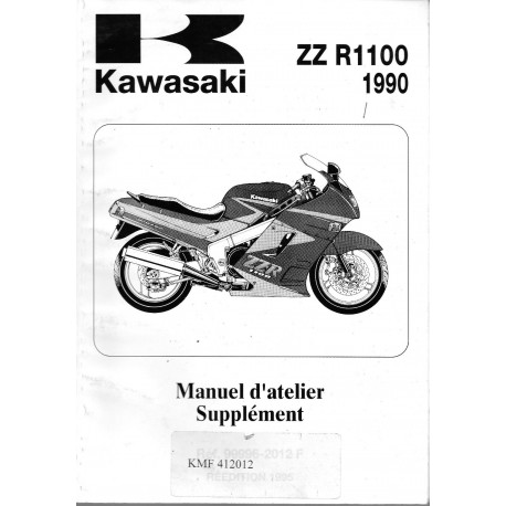Manuel atelier KAWASAKI ZZ R 1100 de 1990 (01/1990)