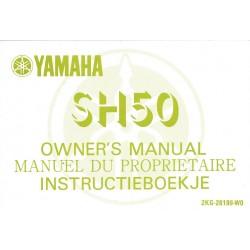 YAMAHA SH 50 (Manuel propriétaire décembre 1986)