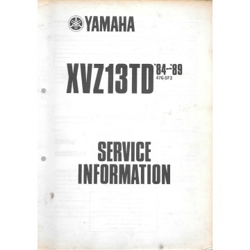 YAMAHA XVZ13TD de 1984 à 1991