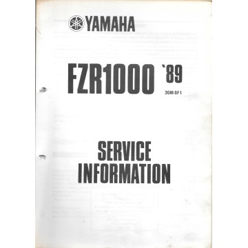 Manuel d'atelier Yamaha FZR 1000  de 1989 à 1994