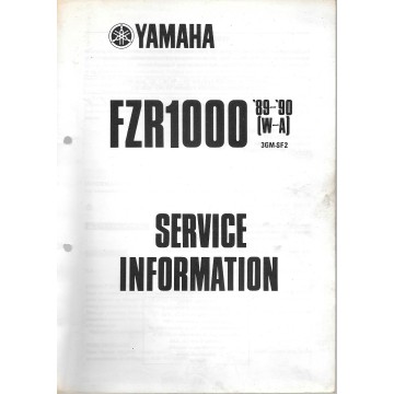 Manuel d'atelier Yamaha FZR 1000  de 1989 à 1994