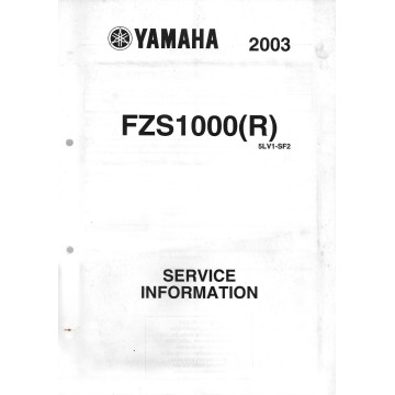 Manuel d'atelier Yamaha FZS 1000  (2001 à 2003) 