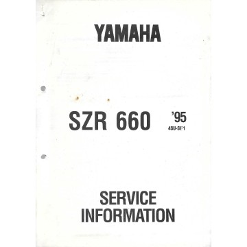 Manuel d'atelier Yamaha SZR 660 de 1995 (type SU)