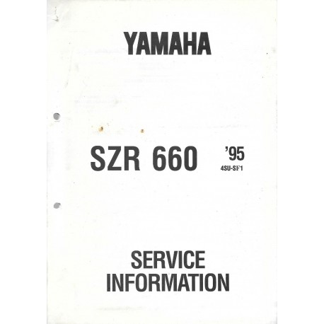 Manuel d'atelier Yamaha SZR 660 de 1995 (type SU)