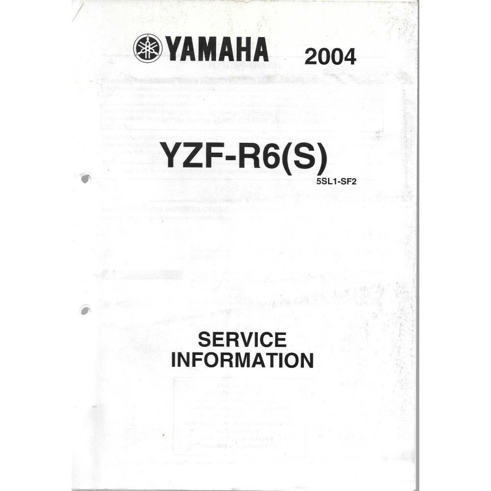 YAMAHA YZF-R6(R) de 2003 et YZF-R6(S) de 2004