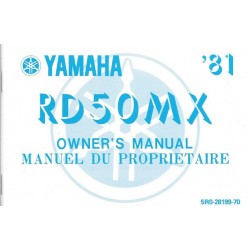 YAMAHA RD 50 MX (Manuel propriétaire avril 1981)