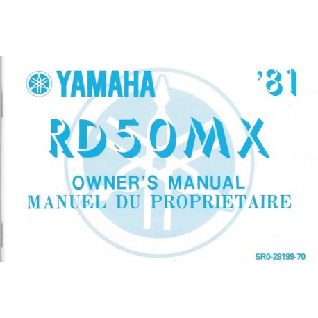 YAMAHA RD 50 MX (Manuel propriétaire avril 1981)