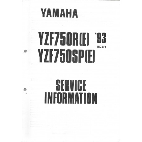 YAMAHA YZF 750 R et SP de 1993 à 1995