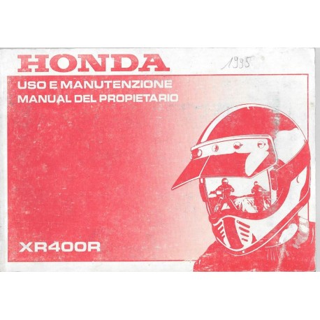 HONDA XR 400 R de 1996 (manuel utilisateur 11 / 1995) 