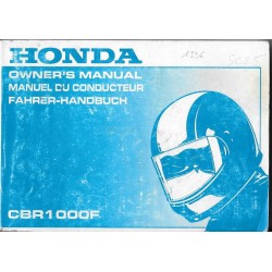 HONDA CBR 1000 F de 1997 (manuel utilisateur 08/1996) 