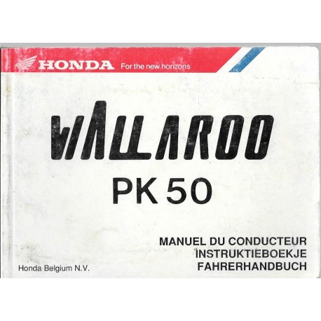 HONDA PK 50  1981  (Manuel utilisateur)