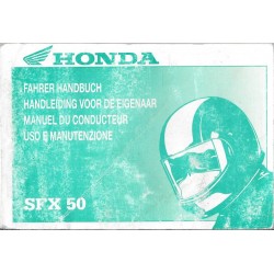 HONDA SFX 50 de 1997  (Manuel utilisateur 06 / 1997)