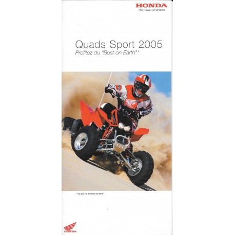Catalogue original  HONDA Quads Sport de 2005