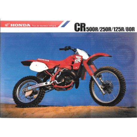 Catalogue original  HONDA gamme CR de 1988