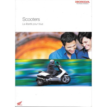 Catalogue publicitaire original Scooters HONDA  de 2004