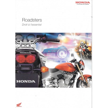 Catalogue publicitaire original Roadsters HONDA  de 2005