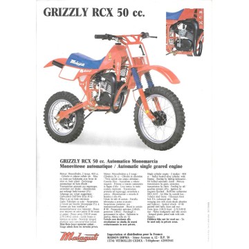 Catalogue original MALAGUTI RCX 50 GRIZZLY