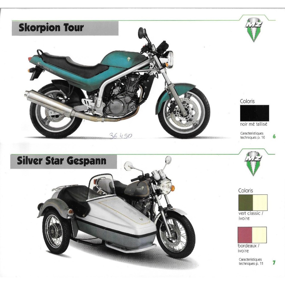 MZ gamme 1997 / 1998