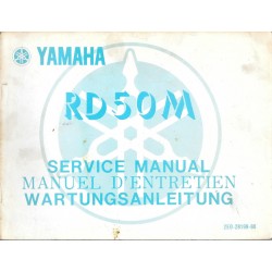 YAMAHA RD 50 M (manuel atelier type 2E0 mars 1977)