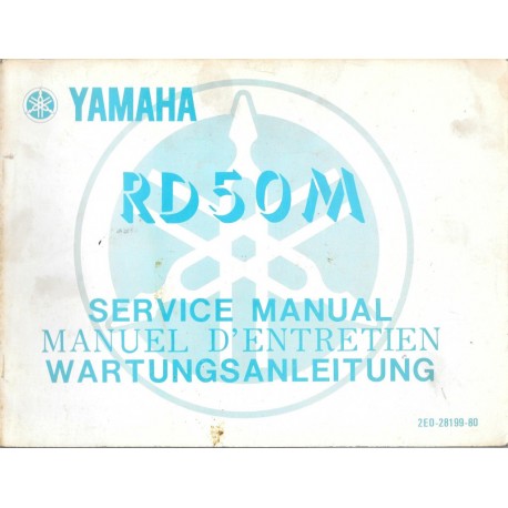 YAMAHA RD 50 M (manuel atelier type 2E0 mars 1977)